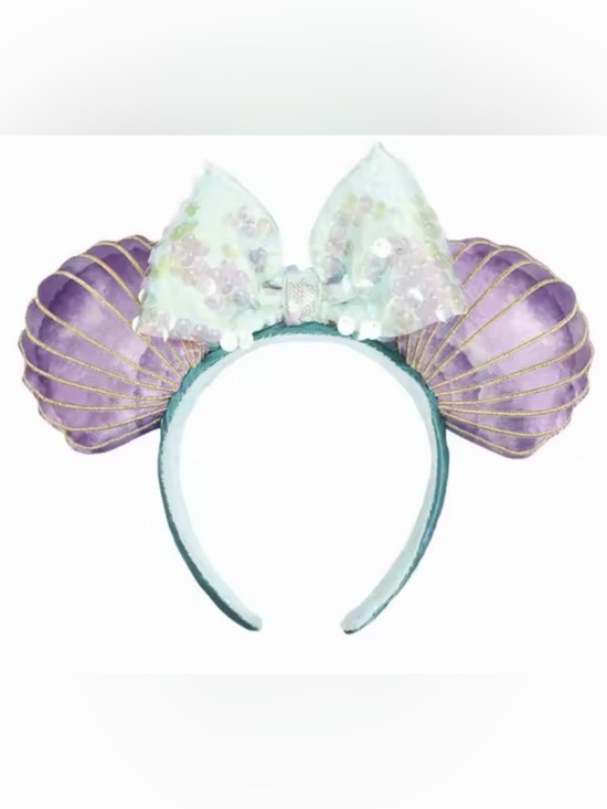 Source Unknown Accessories - Themed Little Mermaid Purple and Mint Seashell Headband